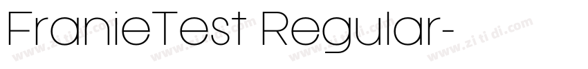 FranieTest Regular字体转换